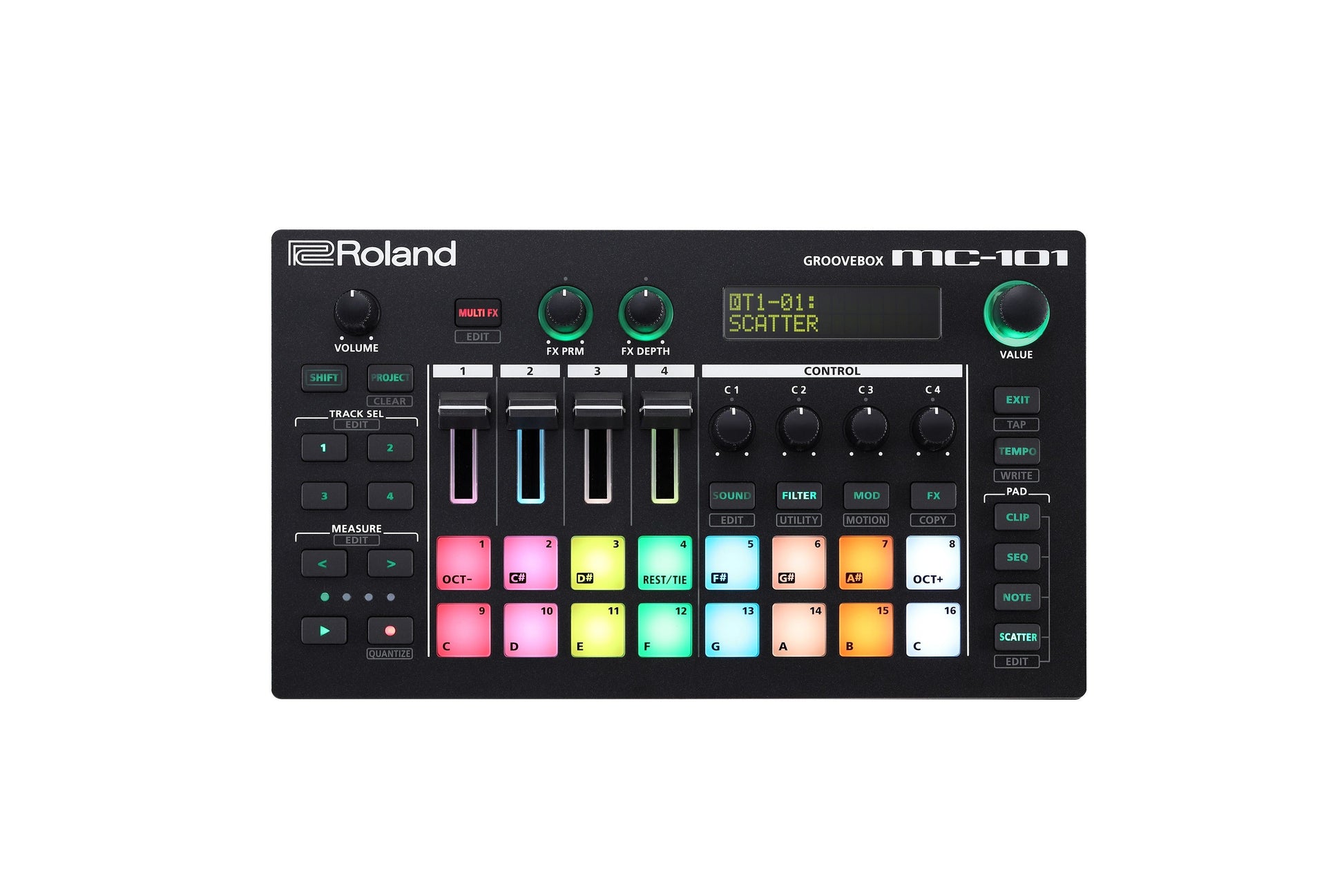 Roland MC-101 Groovebox Compact Live Sequencer/Synth