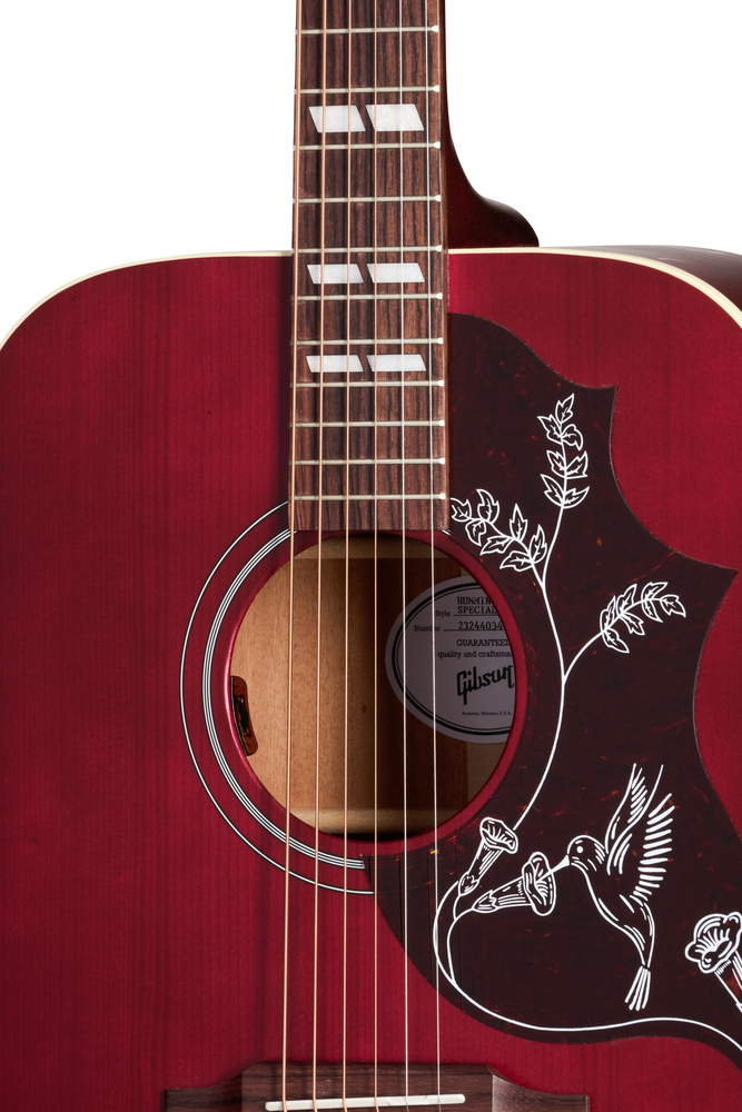 Gibson Hummingbird Special Satin Acoustic Guitar - Wine Red