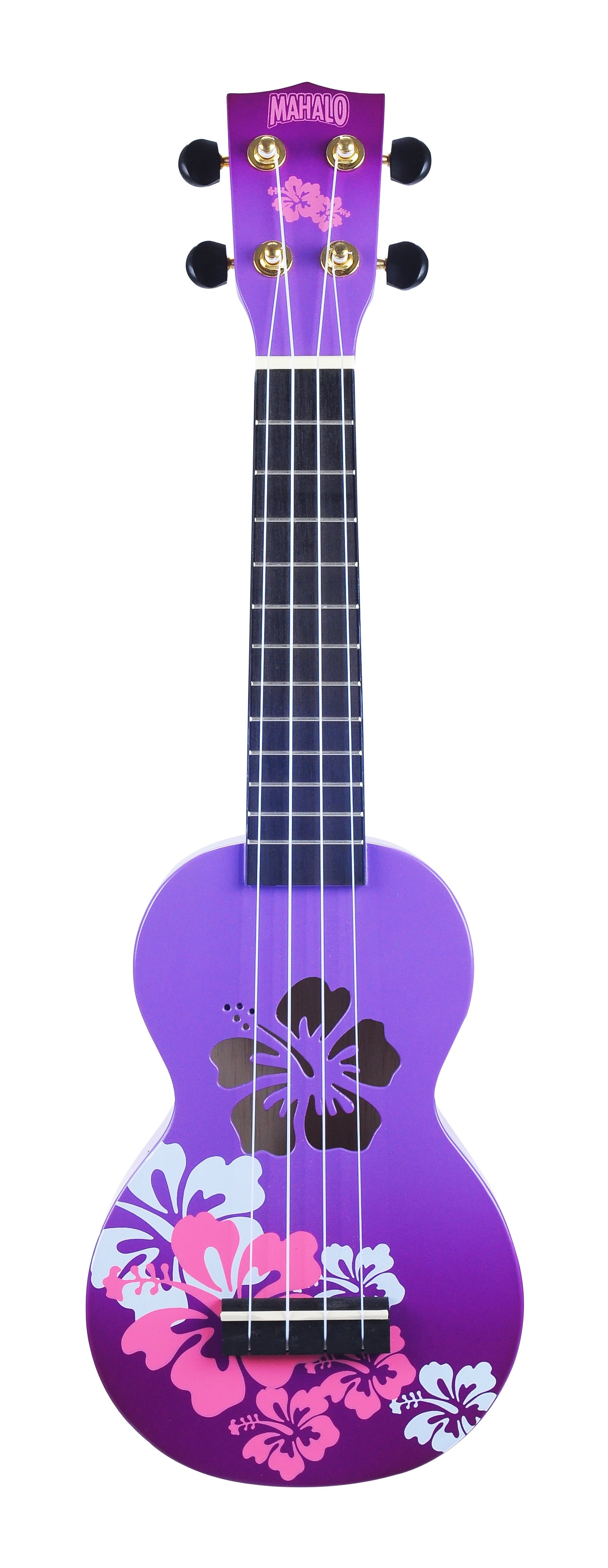Mahalo Designer Series Soprano Ukulele - Hibiscus (MD1HBPPB)
