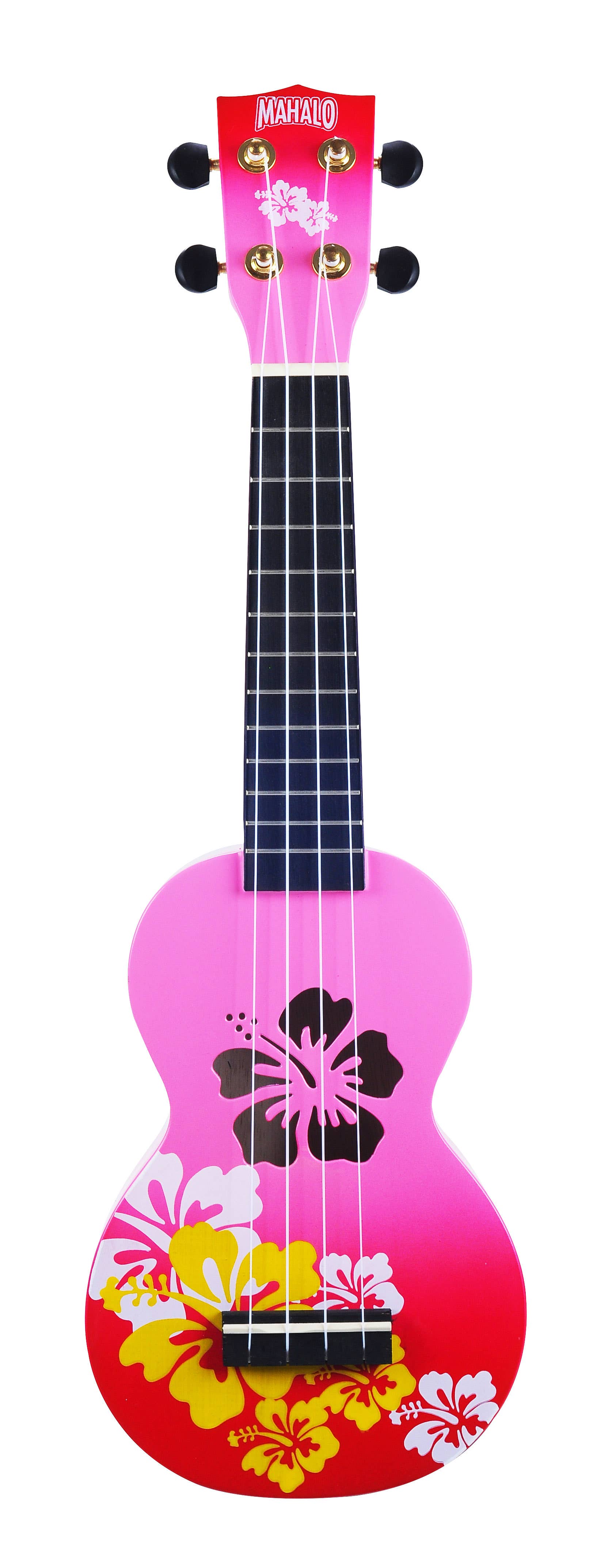 Mahalo Designer Series Soprano Ukulele - Hibiscus (MD1HBRDB)