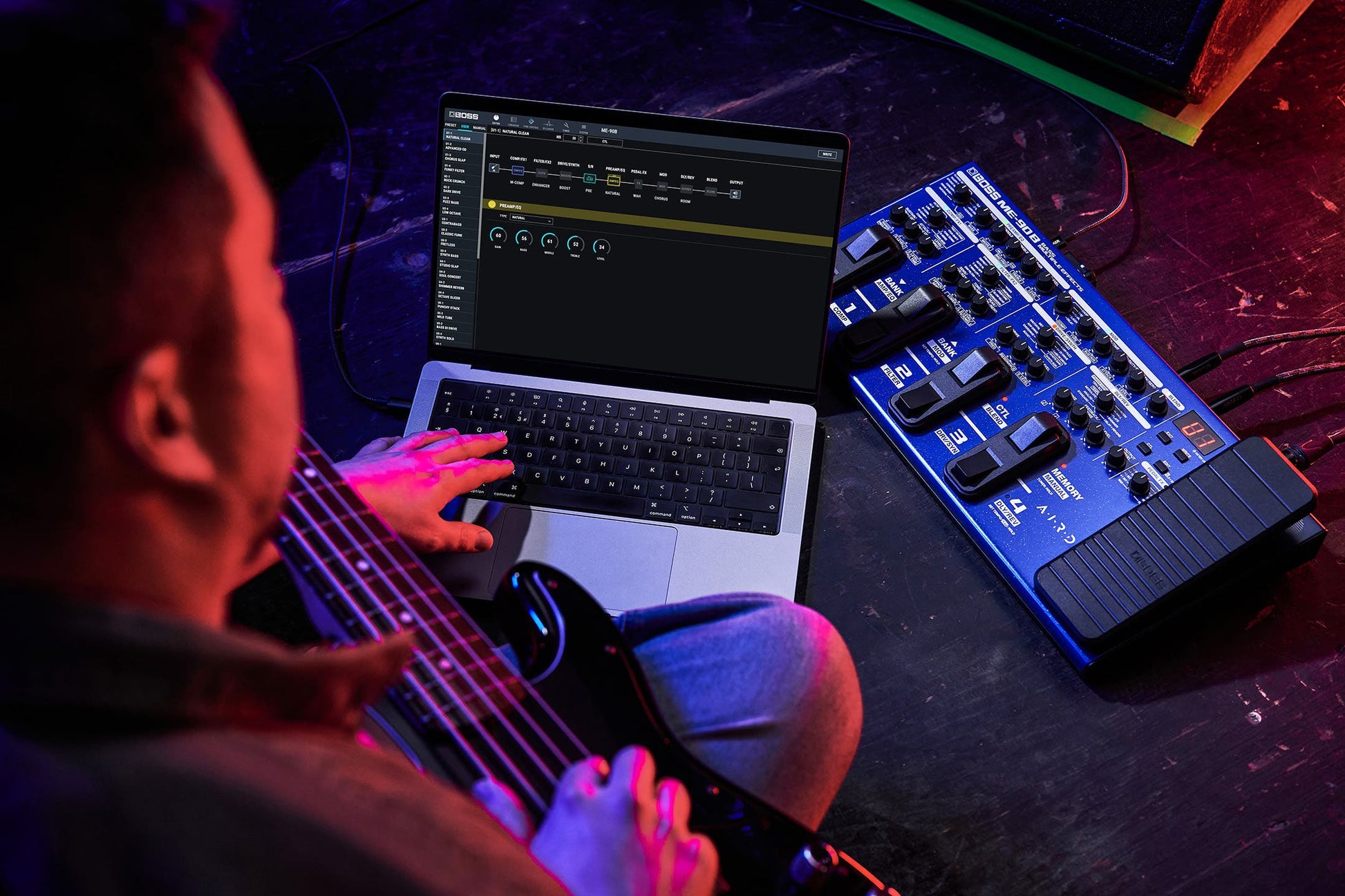 Boss ME-90B Bass Multi Effects Unit