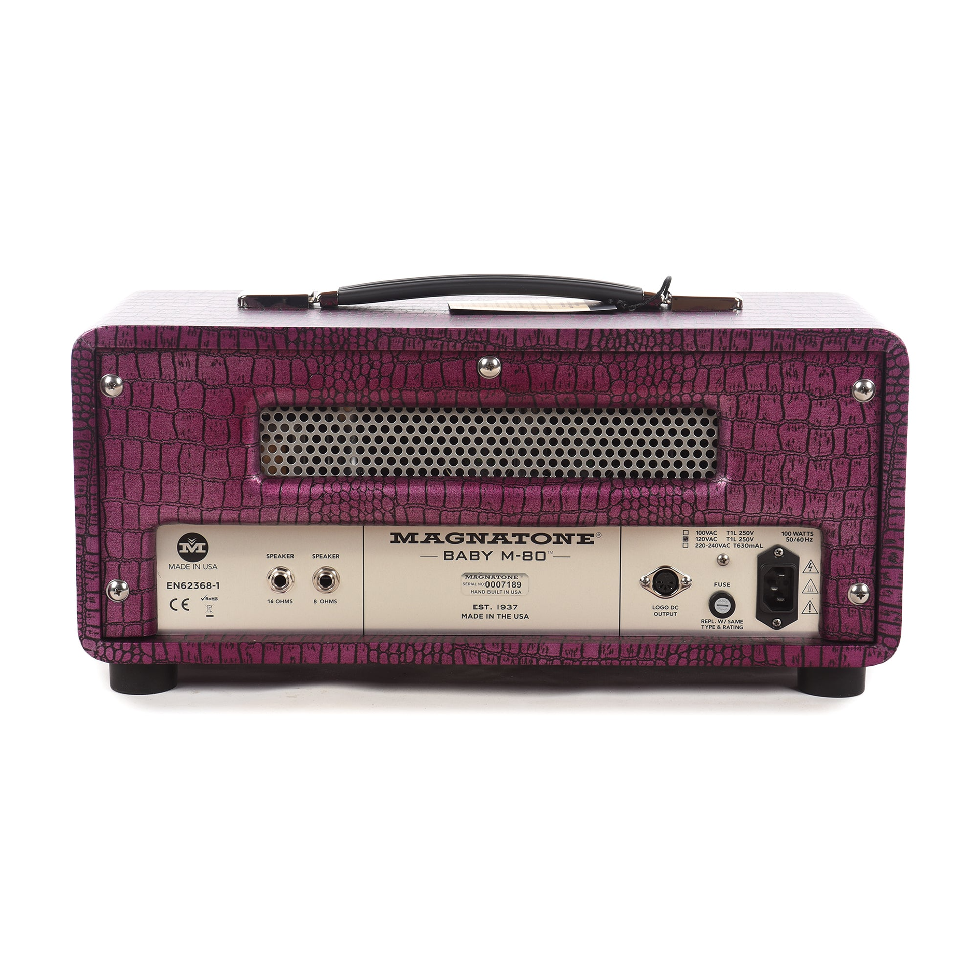 Magnatone Baby M-80 Head - Chrome Grape (Billy Gibbons Collection)