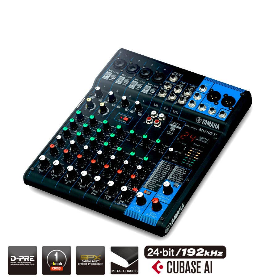 Yamaha MG10XU Mixer w/ Digital FX and USB
