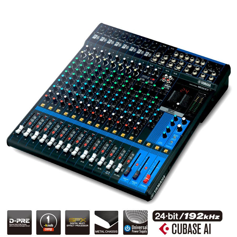 Yamaha MG16XU Mixer w/ Digital FX and USB