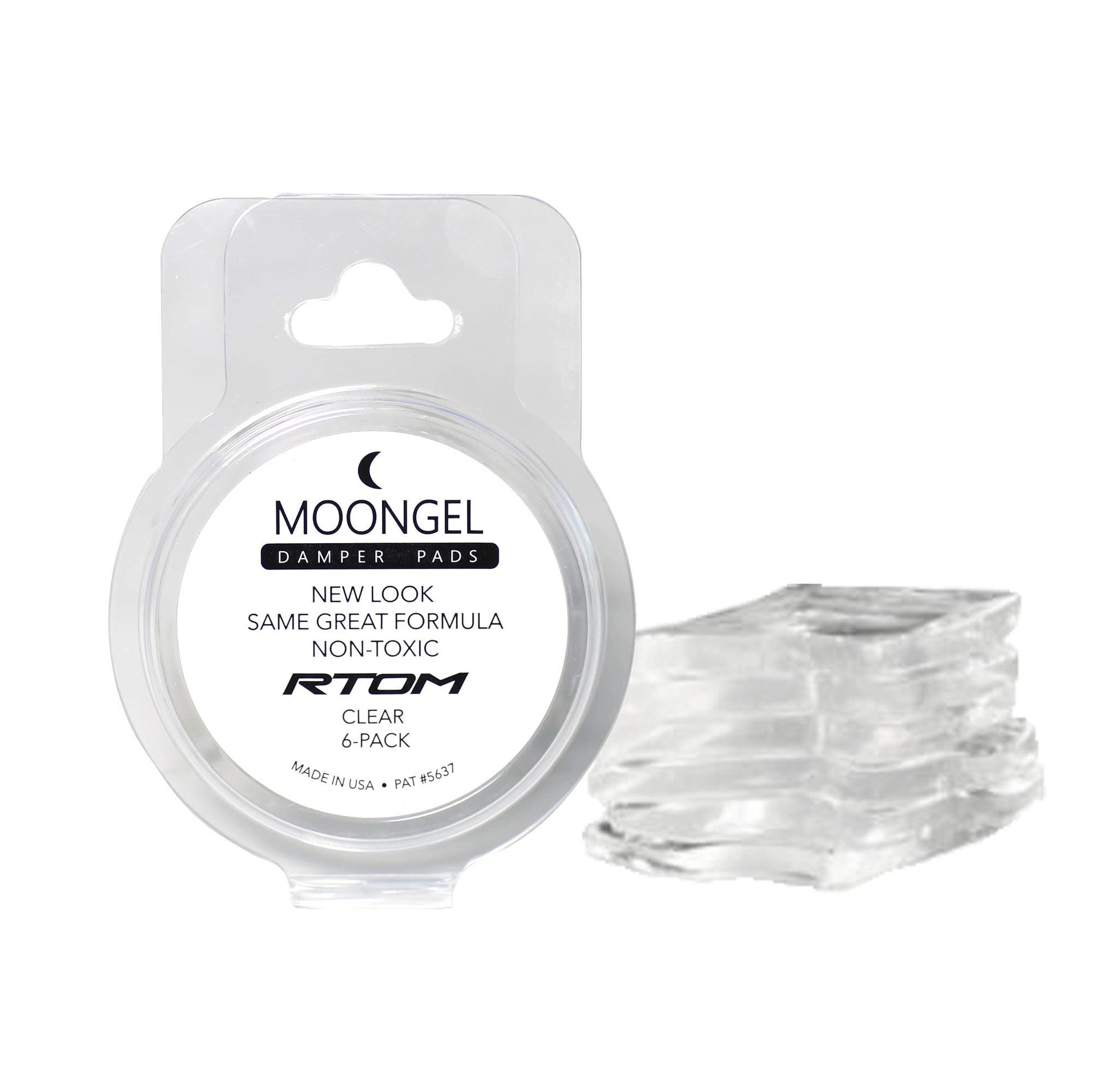 Moongel CLEAR Drum Damper Pads by Rtom (Moon Gel)