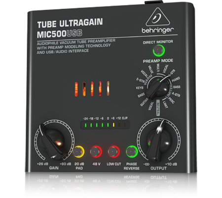 Behringer Tube Ultragrain Microphone Preamp MIC500USB