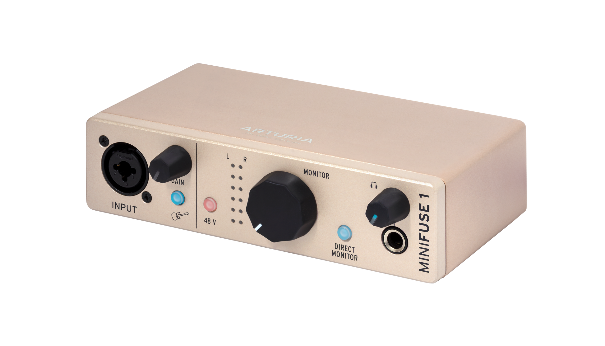 Arturia MiniFuse 1 Audio Interface - Champagne