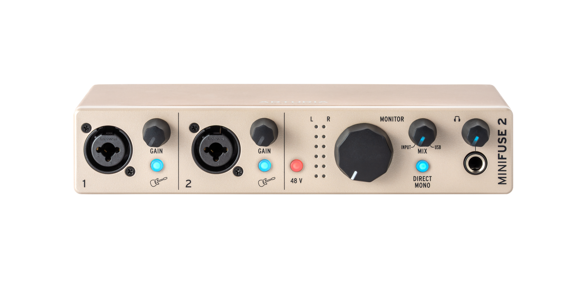 Arturia MiniFuse 2 Audio Interface - Champagne