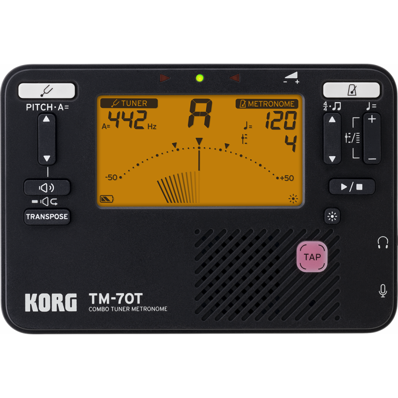 Korg TM70 Tuner/Metronome - Black (KO-TM70TBK)