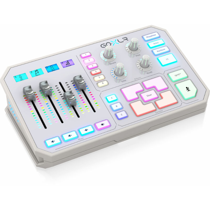 TC Helicon GoXLR WHITE Compact Broadcast Mixer w/MIDAS Preamps TC Helicon GoXLR WHITE Compact Broadcast Mixer w/MIDAS Preamps