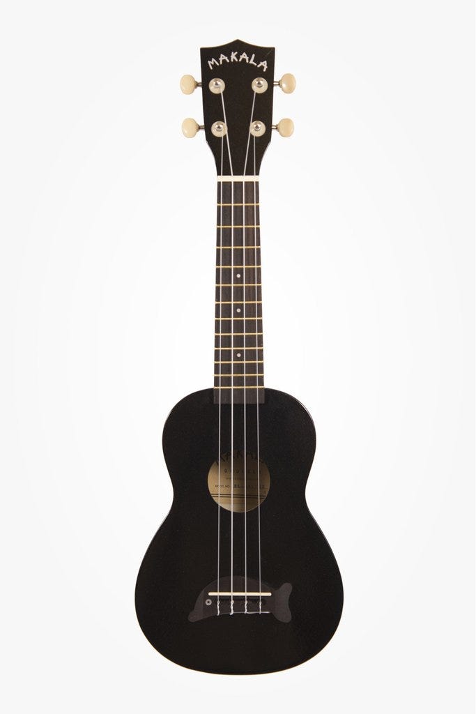 Kala Makala Dolphin Series Soprano Ukulele - Black