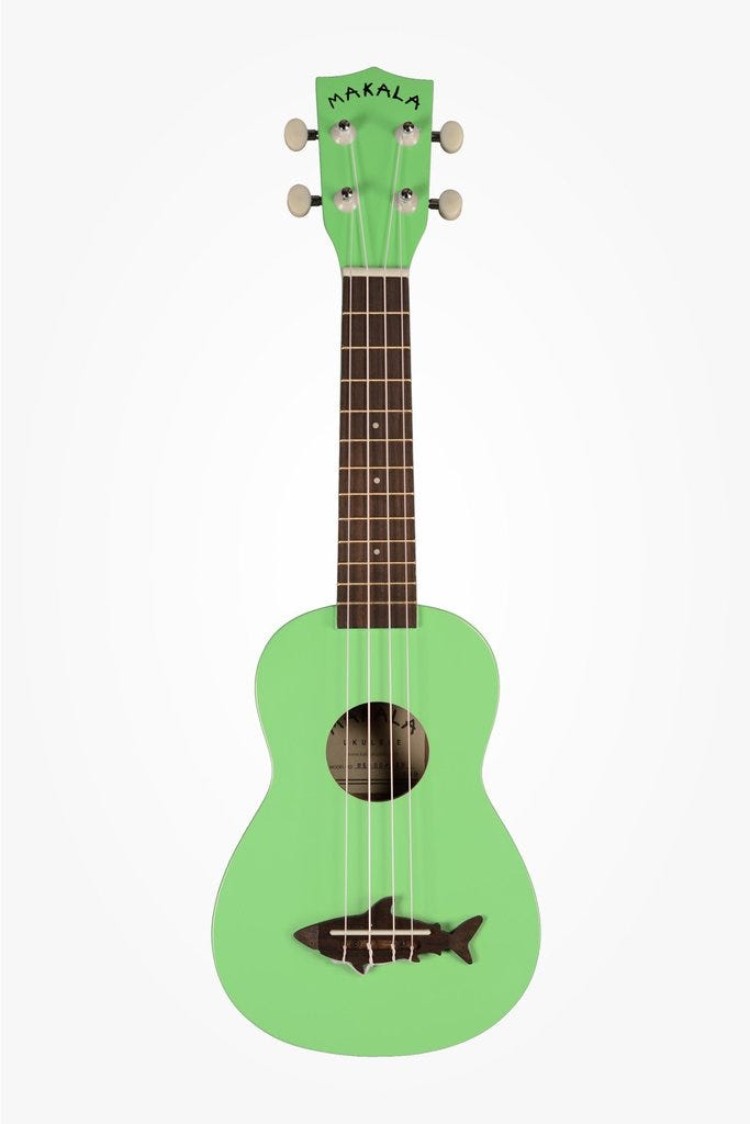 Kala Makala Shark Series Soprano Ukulele - Green