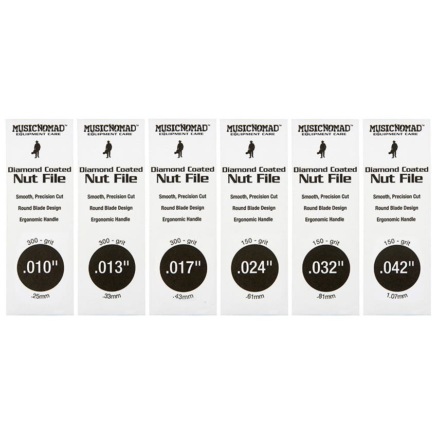 Music Nomad Diamond-coated Nut File Set - 10-42 Gauge