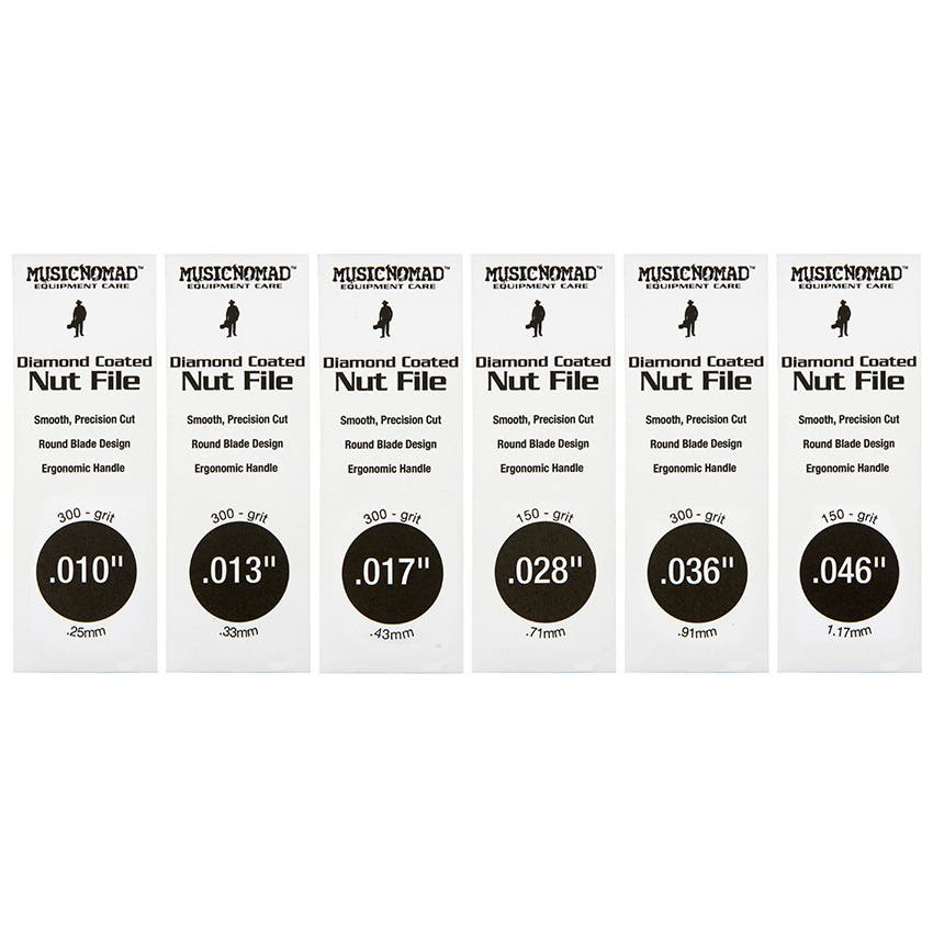 Music Nomad Diamond-coated Nut File Set - 10-46 Gauge