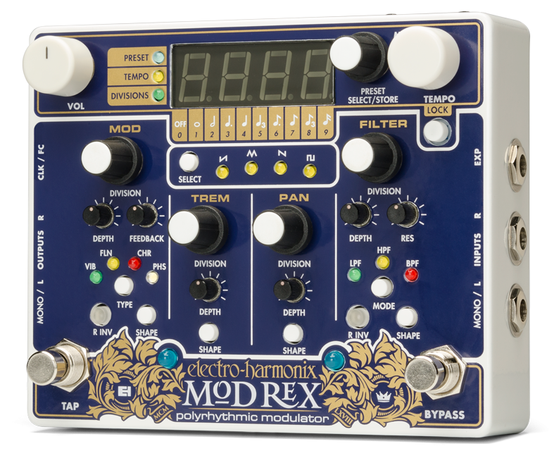 Electro Harmonix Mod Rex Polyrhythmic Modulator Pedal