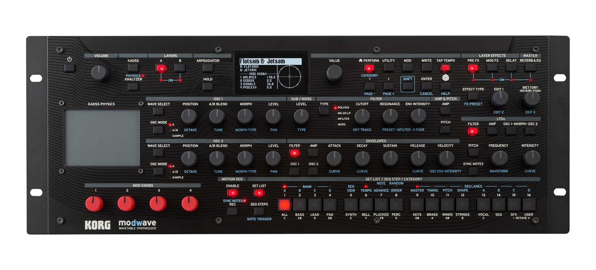 Korg ModWave Wavetable Synthesizer Desktop Module
