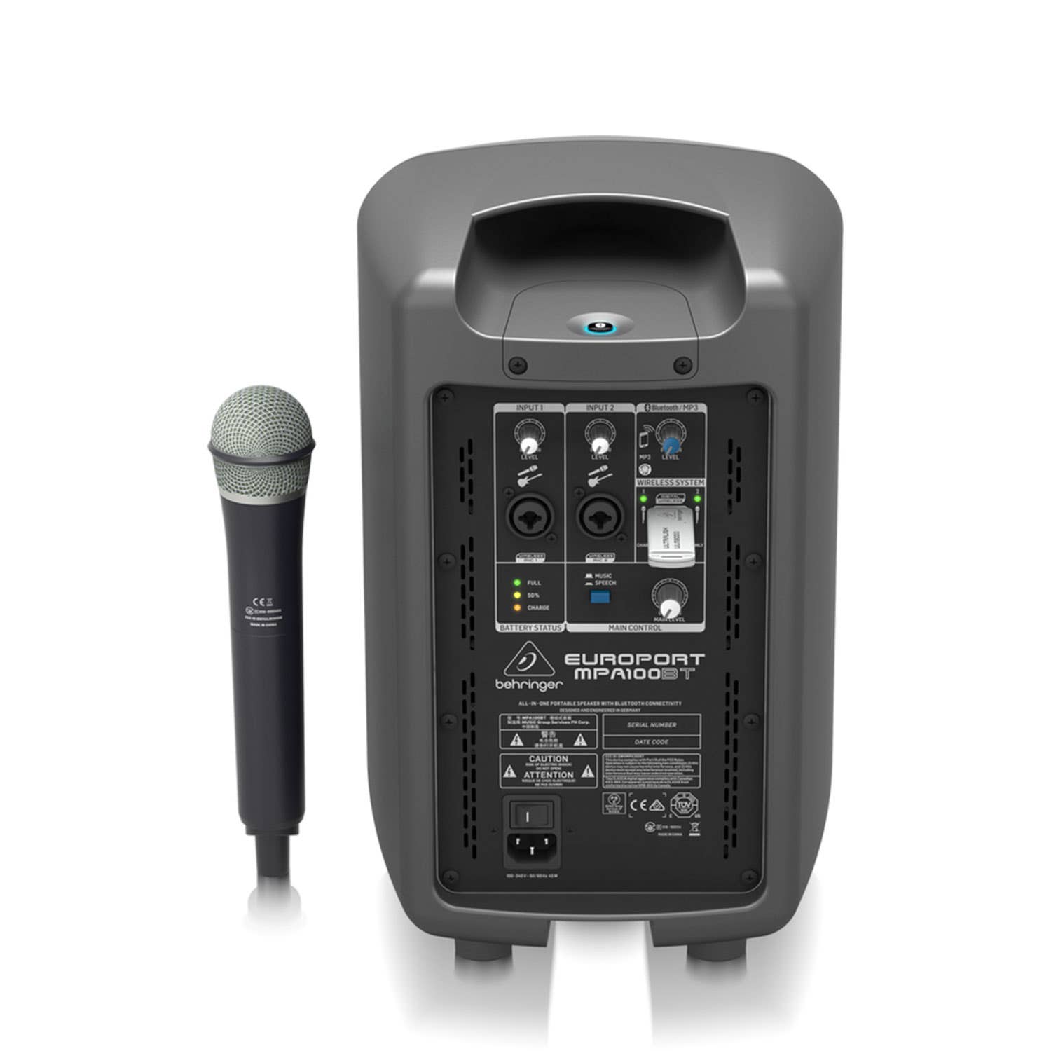 Behringer Europort MPA100BT 100W Speaker with Microphone