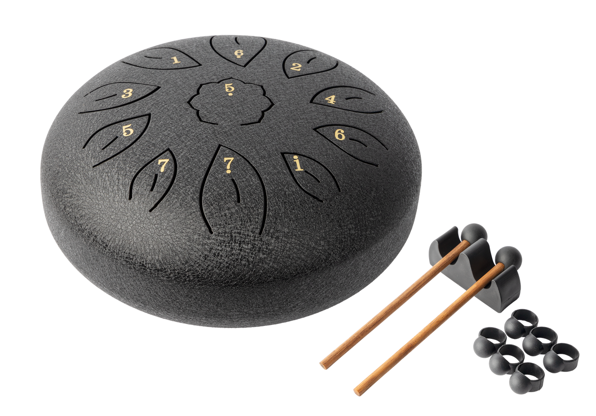 Mano Percussion MPC38BK 8" Tongue Drum - Black