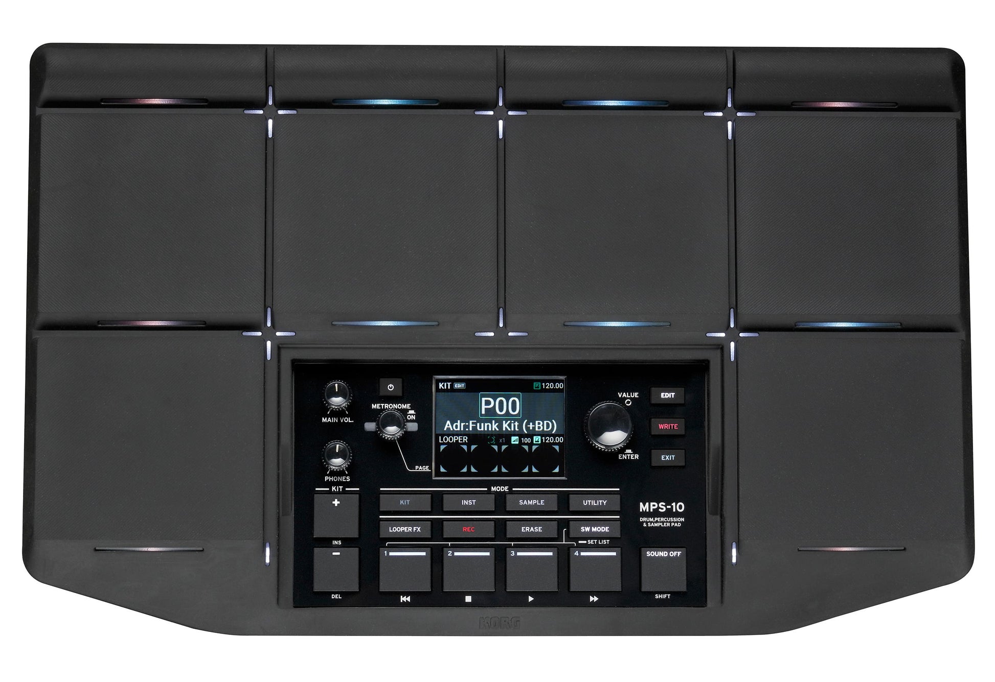 Korg MPS-10 Electronic Drum Percussion + Sampler Pad