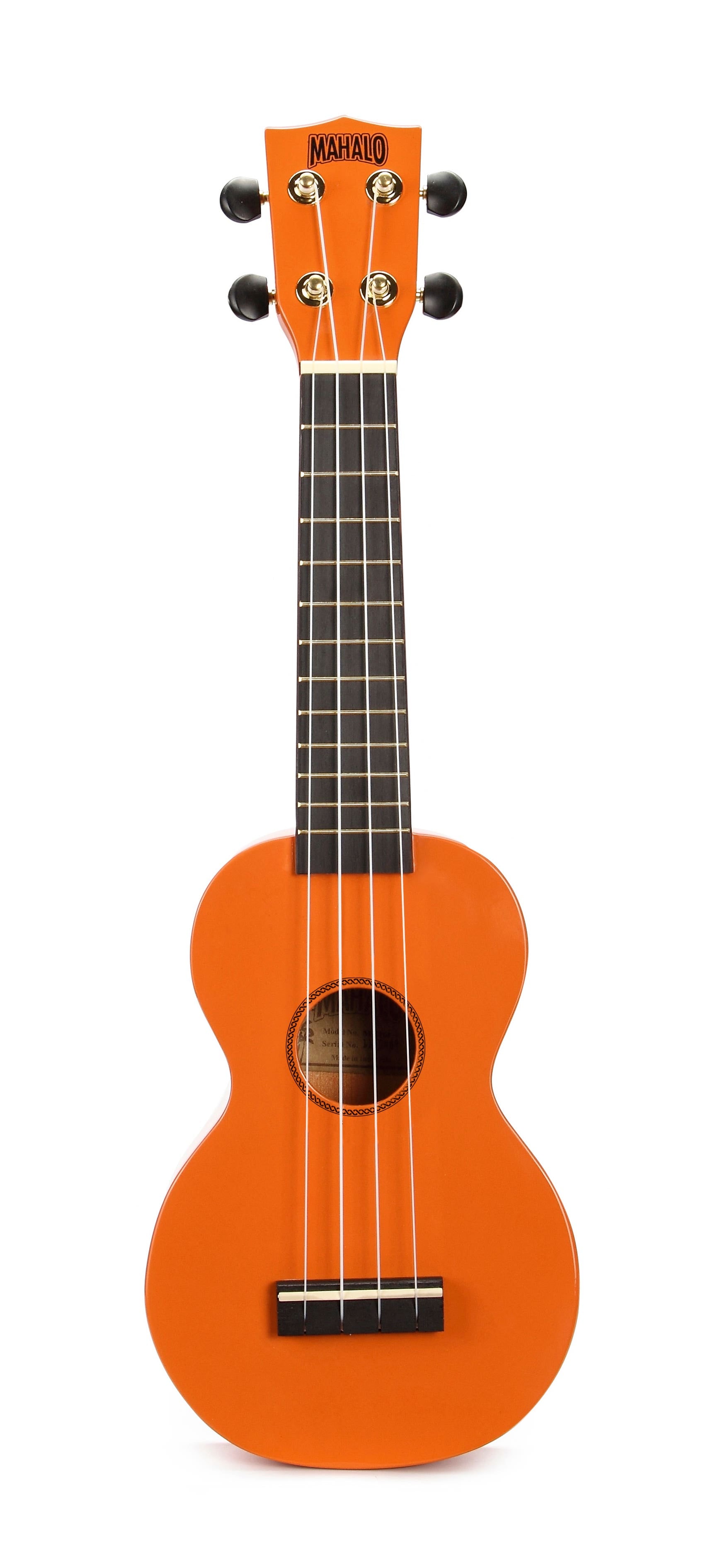 Mahalo Rainbow Series Soprano Ukulele - Orange (MR1OR)