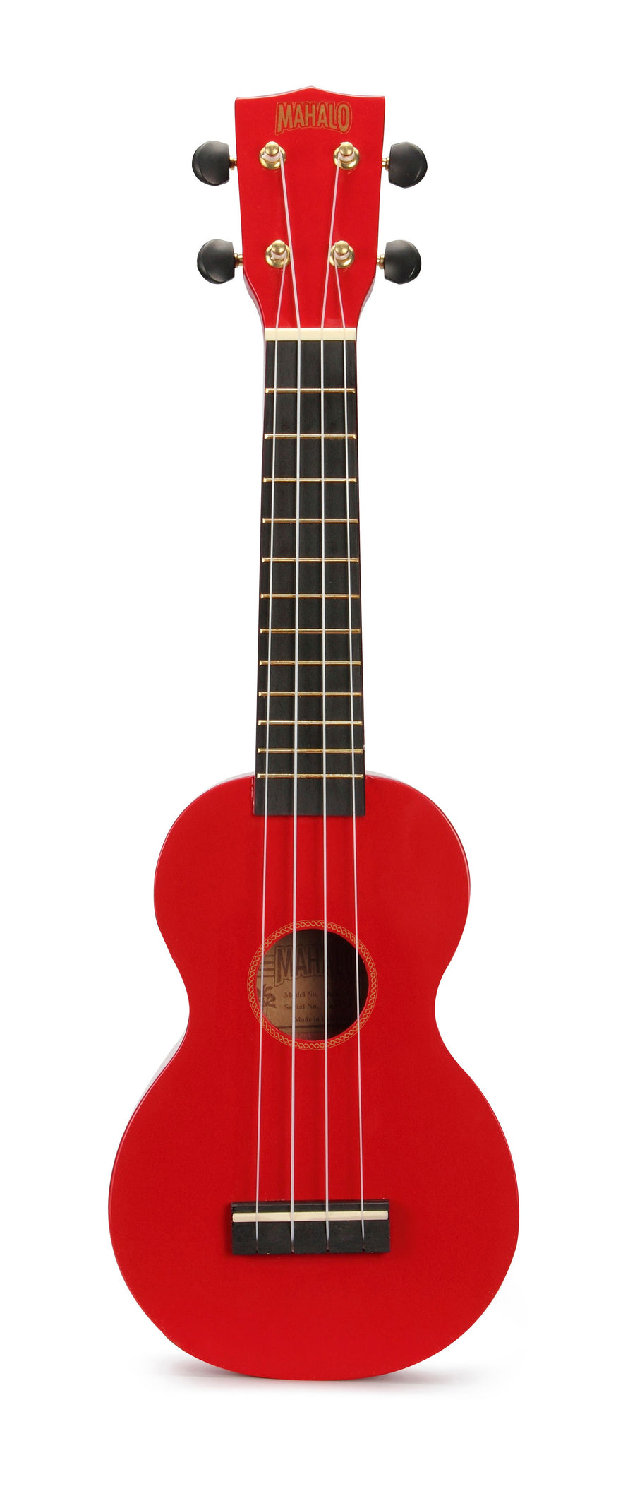 Mahalo Rainbow Series Soprano Ukulele - Red (MR1RD)