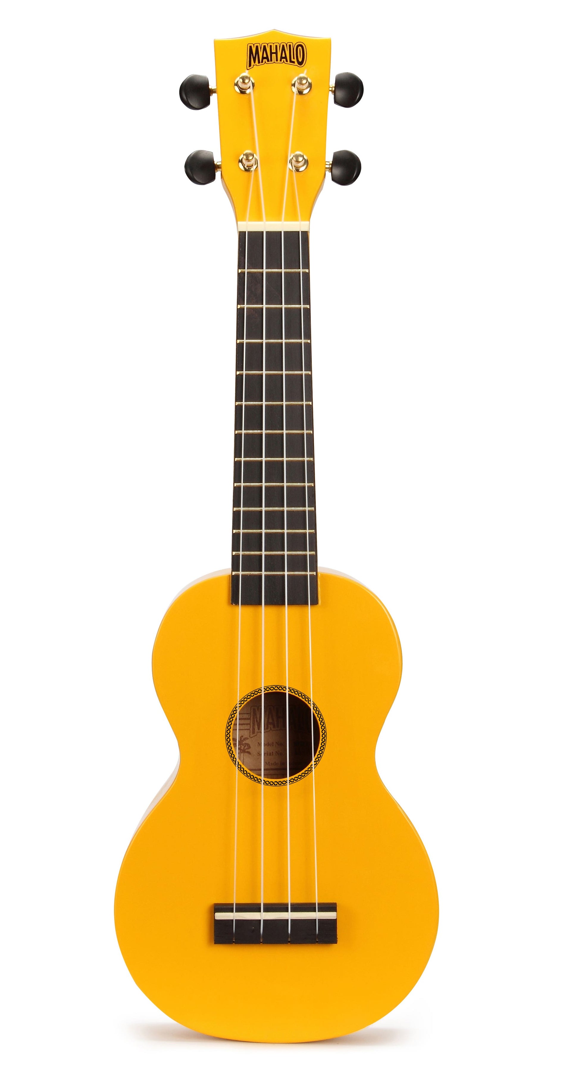 Mahalo Rainbow Series Soprano Ukulele - Yellow (MR1YW)