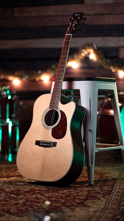 Cort MR710F Acoustic Electric Guitar w/Gig Bag