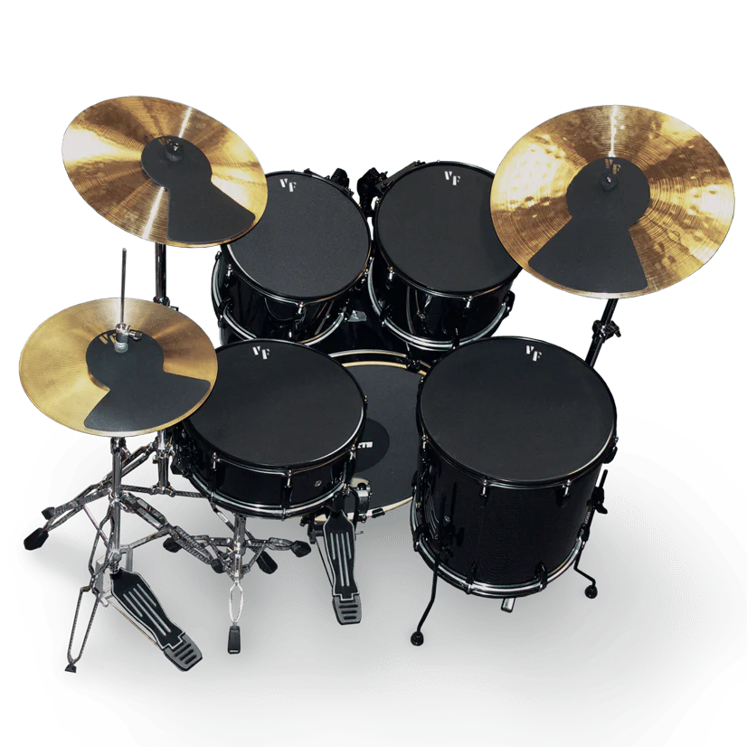 Vic Firth MUTEPP4 Drum Mute Pack (10 12 14X2 22 HH and Cymbals)