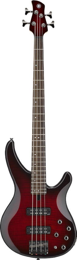 Yamaha TRBX604FM Electric Bass - Dark Red Burst