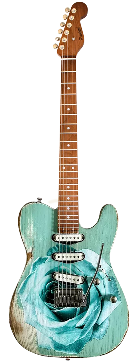 Paoletti Nancy Loft SSS Electric Guitar - White Surf (Designed by Dave Kilminster)