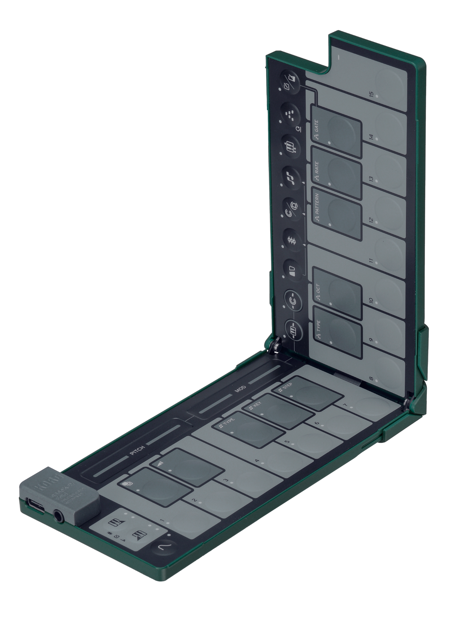 Korg NanoKey Fold 25 Key Foldable Midi Keyboard - Alpine Green