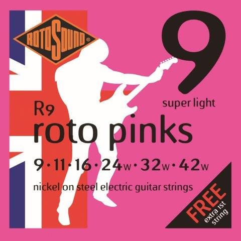 Rotosound R9 Rotos Electric Guitar Strings - 9-42