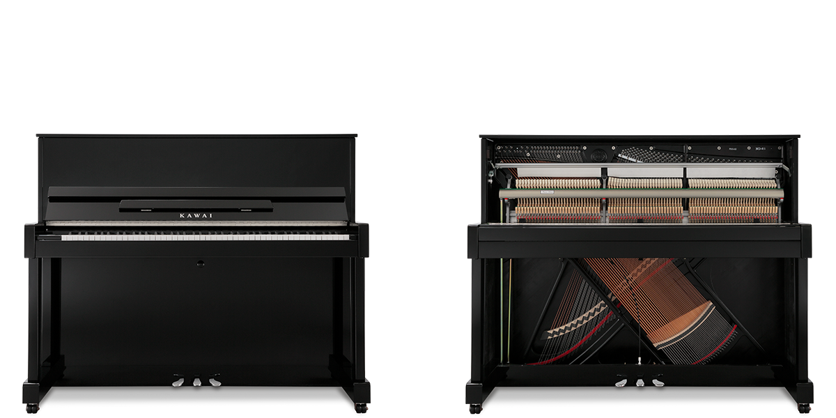 Kawai ND21 121cm Upright Piano - Ebony Polish (ND21/MEP)