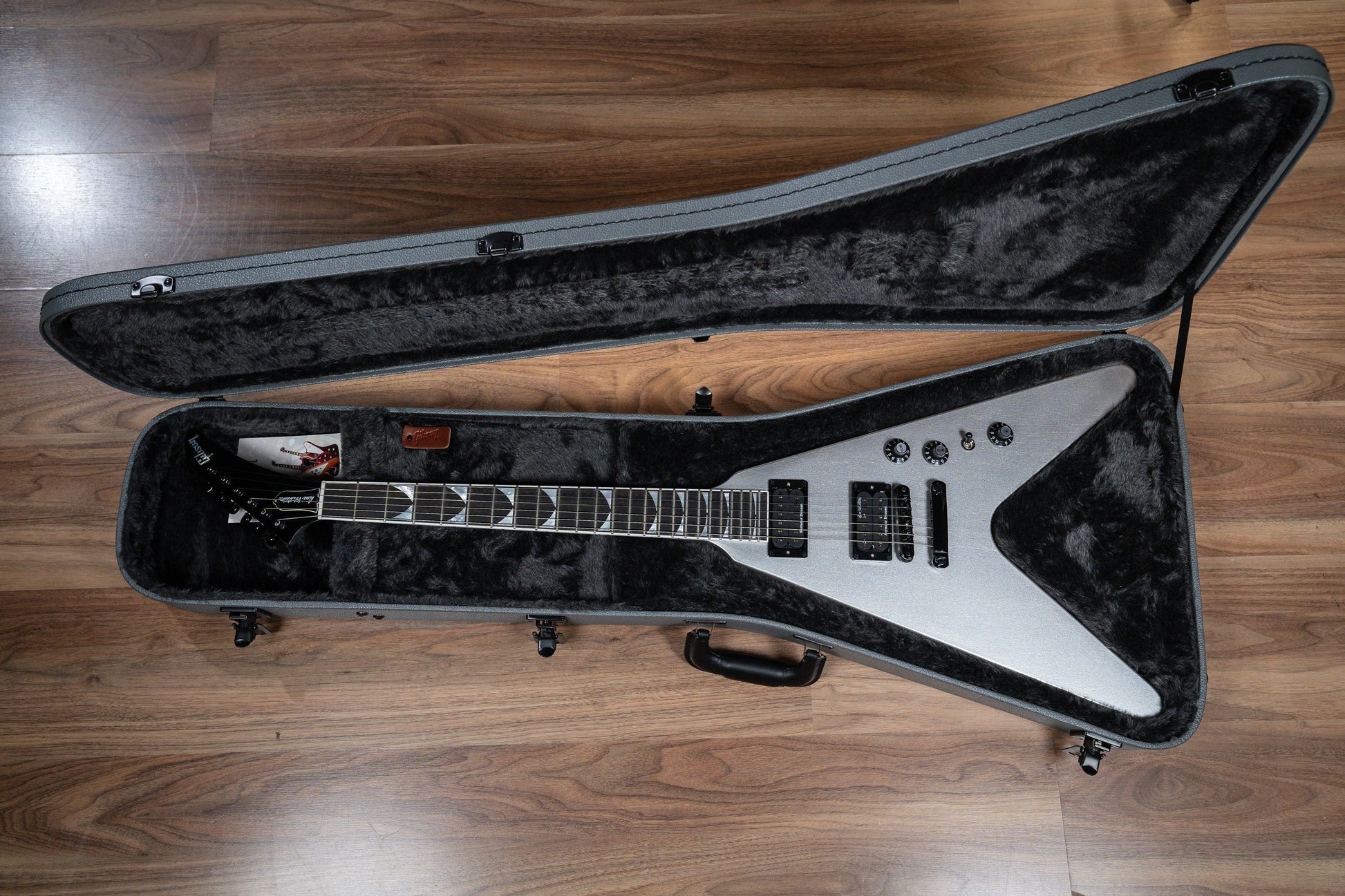 Gibson Dave Mustaine Flying V EXP - Silver Metallic