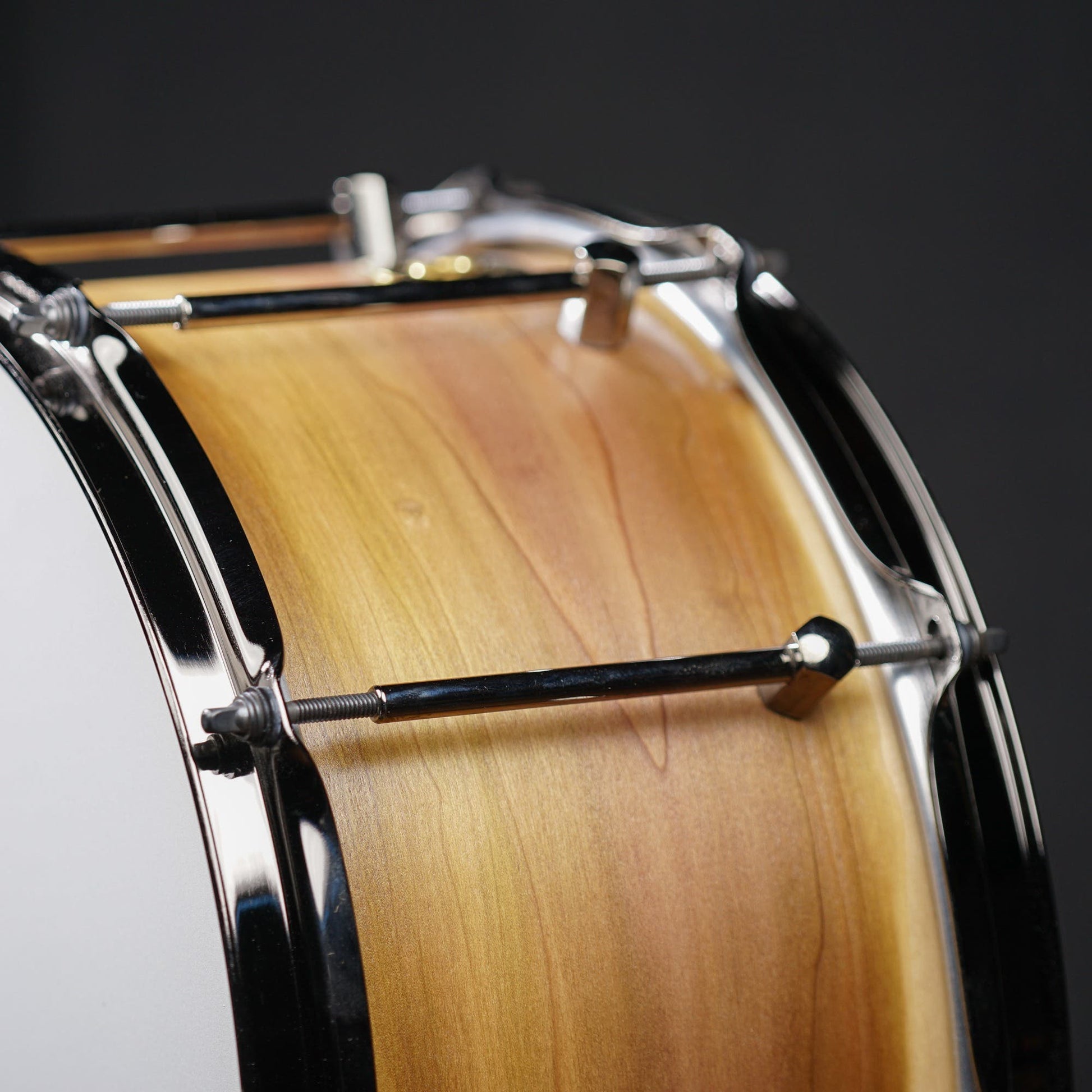 Noble and Cooley 14x7" Classic Tulip Snare - Natural Oil - Black HW / Black Hoops