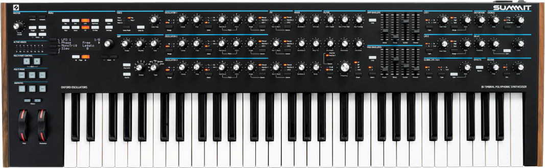 Novation Summit Two-Part 16-voice 61-key Polyphonic Synthesiser
