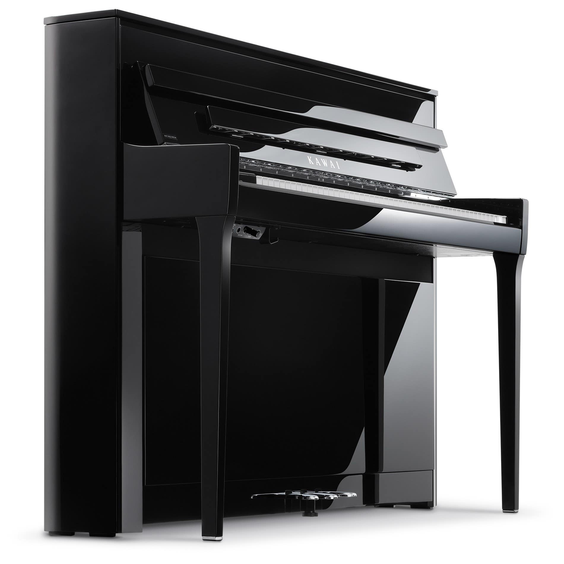 Kawai Novus NV6 Hybrid Digital Piano w/Matching Bench - Polished Ebony