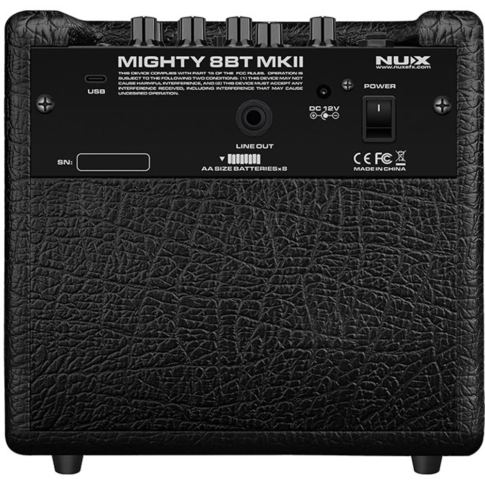 NU-X Mighty 8BT MKII Portable Digital 8W Guitar Amplifier w/Bluetooth