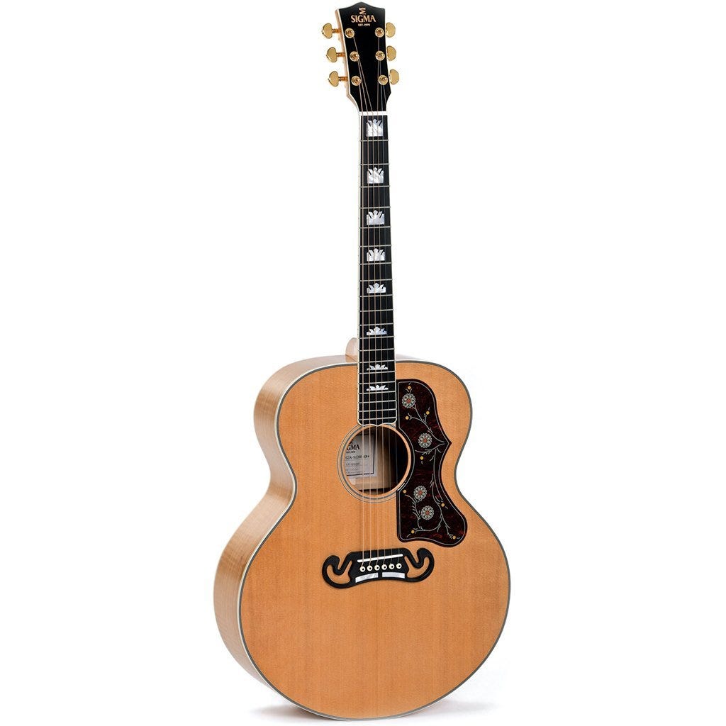 Sigma GJA-SG200 Jumbo Acoustic Guitar - Antique Natural