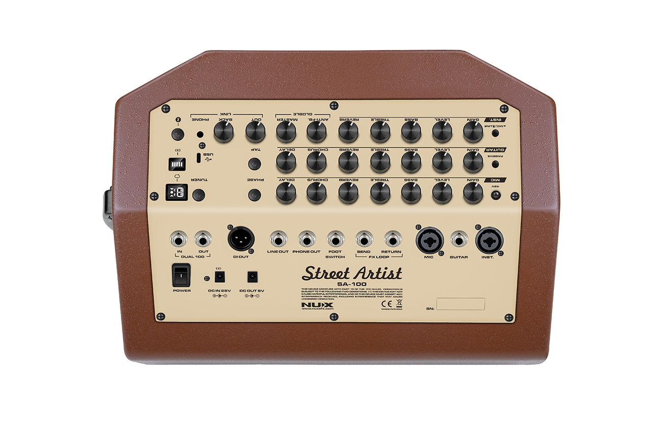 NU-X SA-100 3ch 100w Rechargeable Busking Amp