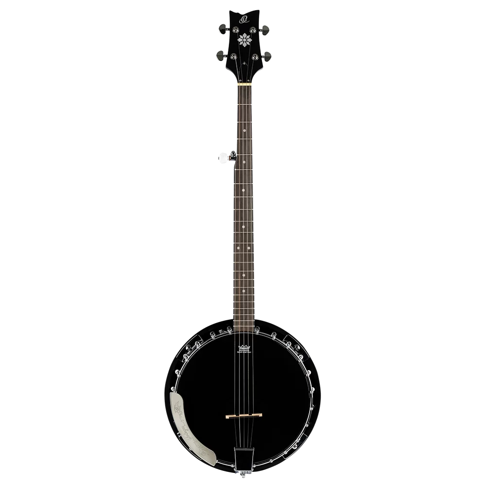Ortega Raven Series OBJ250 5-String Banjo - Satin Black