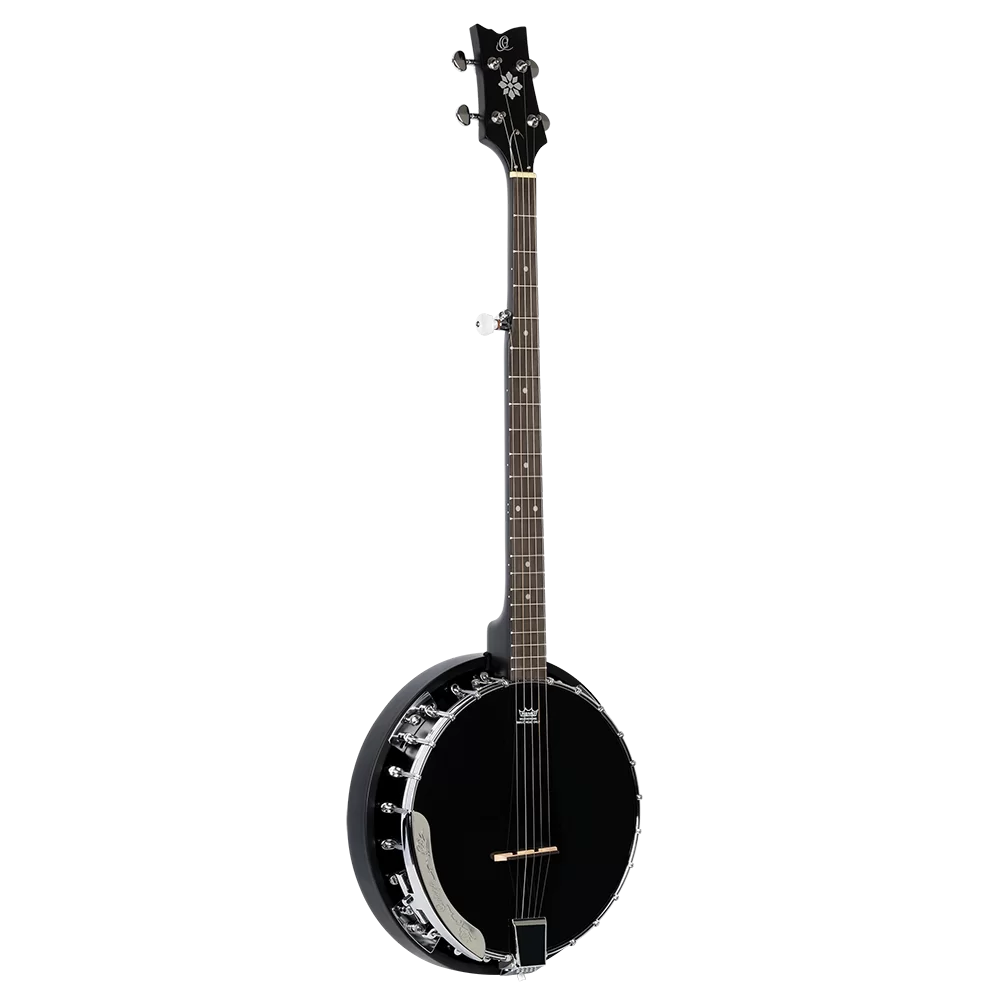 Ortega Raven Series OBJ250 5-String Banjo - Satin Black