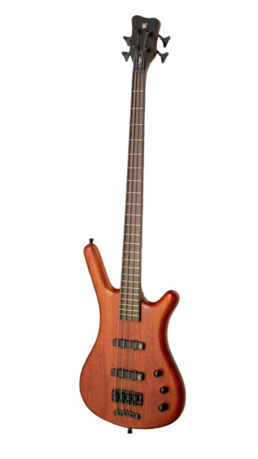 Warwick Teambuilt Corvette Bubinga 4-String Bass w/Gigbag - Black HW - Natural Transparent Satin