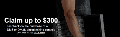 Yamaha DM3 / DM3S Cashback Offer!