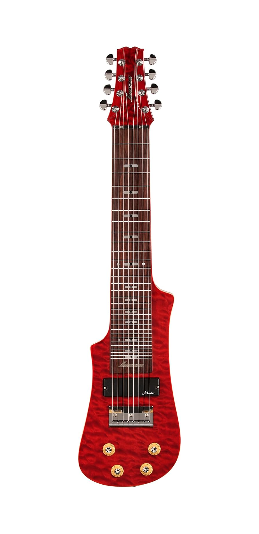 Vorson LT2308 TR 8-String Lap Steel Guitar w/Gigbag - Transparent Red