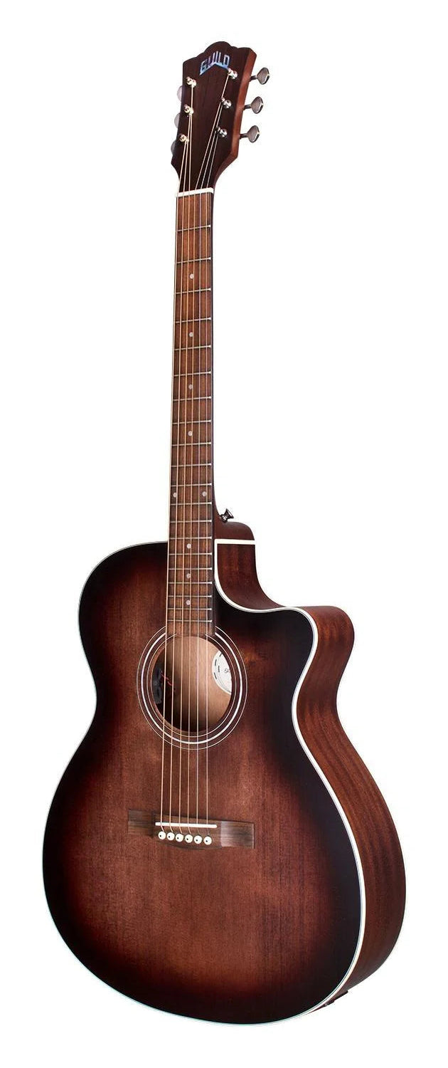 Guild OM-240CE Archback Acoustic Guitar - Antique Charcoal Burst
