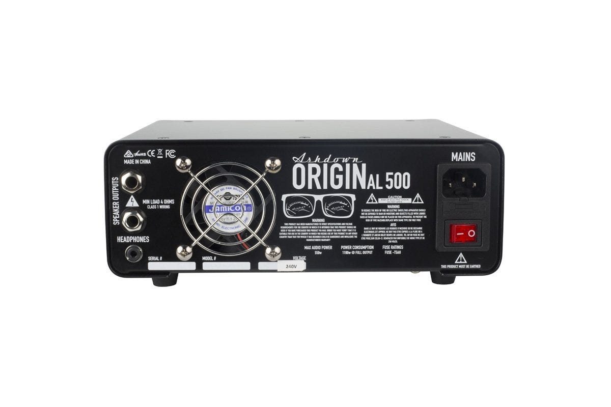 Ashdown OriginAL-500H Bass Amp Head