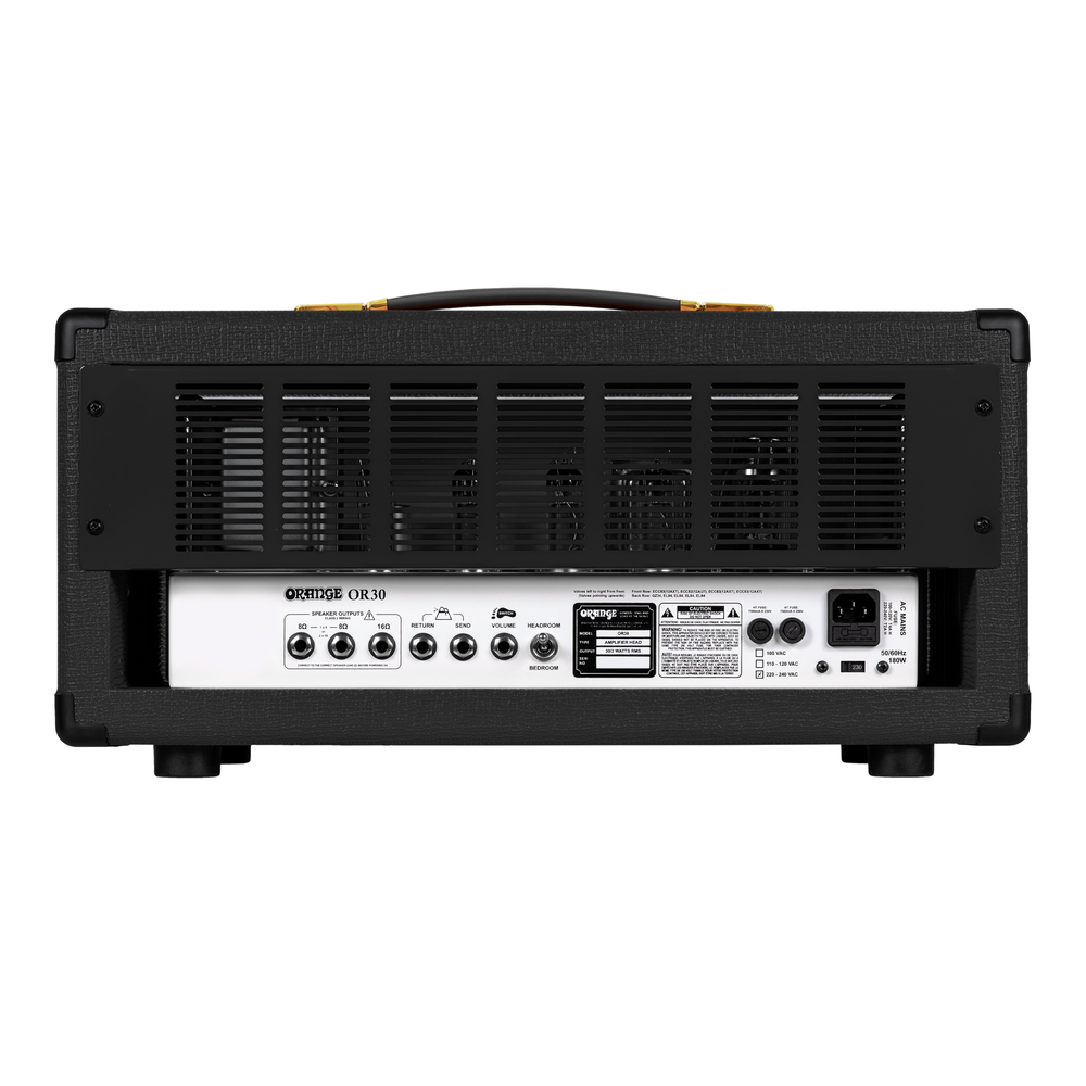 Orange OR30BK 30w Single Channel Amp Head - Black (Made in UK)