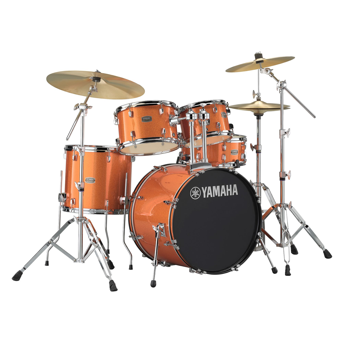 Yamaha Rydeen 5pc Fusion Drum Kit - Orange Glitter w/FREE DS550 STOOL!