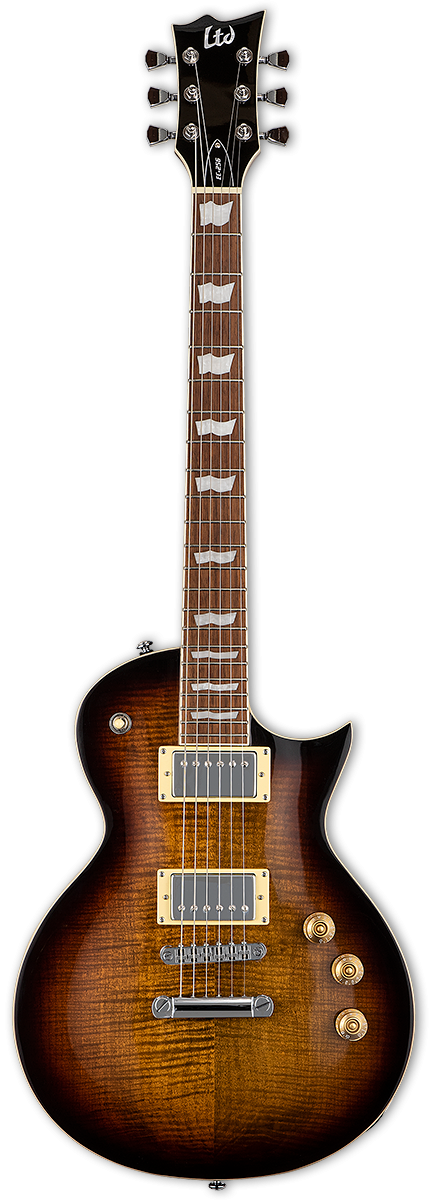 ESP LTD Eclipse-256FM Guitar - Dark Brown Sunburst